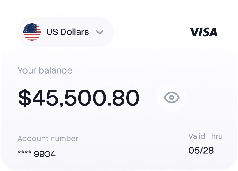 real-time balance overview